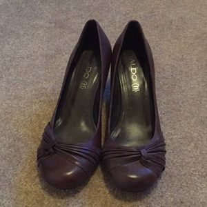 Brown Aldo Heels size 8